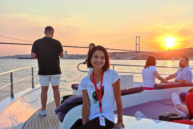 Bosphorus Sunset Yacht Experience: Istanbul’s Best - European Shore at Dusk: Dolmabahçe and Ortaköy’s Waterfront Energy