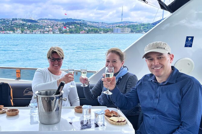 Bosphorus Yacht Cruise with Stopover on the Asian Side - (Morning or Afternoon) - Snacks, tea, coffee, and onboard Wi‑Fi that actually helps