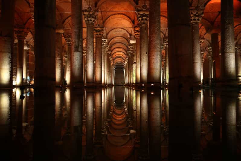 Istanbul: Basilica Cistern Skip-the-Line Entry & Audio Guide - Inside the Basilica Cistern: Medusa Heads, Marble Columns, and That Watery Atmosphere