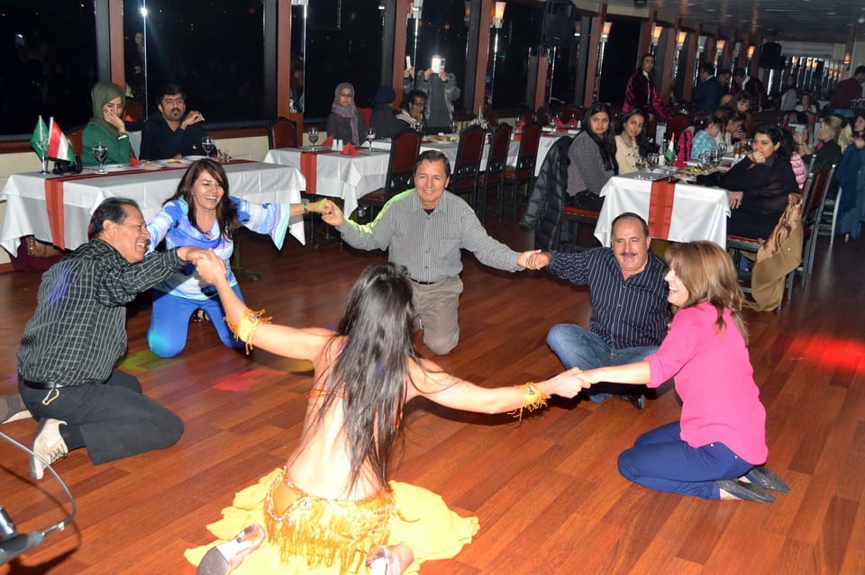 Istanbul: Bosphorus Dinner Cruise Incl. Drinks with Transfer - Entertainment on board: belly dancing, henna, Romany dance, and an asuk-masuk show