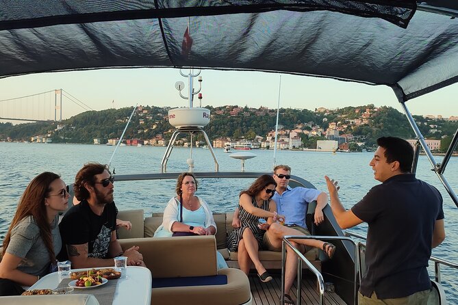 Istanbul Sunset Cruise on Luxury Yacht - Guided Group Cruise - Kuruçeşme and Bebek: upscale shoreline and a calmer pace