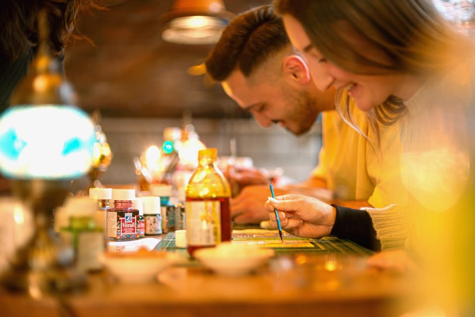 Istanbul: Traditional Stained Glass Painting Workshop - The art of painting glass (vitrail style) without stress