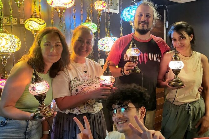 Istanbul: Turkish Mosaic Lamp Workshop in Galata – All Included - Finishing up: fully assembled, bulb included, and ready to travel