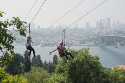 Istanbul: Zipline Adventure with Bosphorus View - The zipline ride: 250m at up to 80 km/h