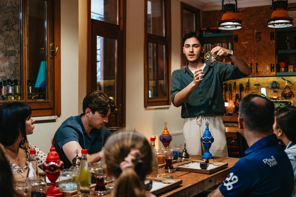 Istanbul:Original Turkish Mosaic Lamp Workshop w/ Snacks - The Best Break Part: Tea, Coffee, Cookies, and Istanbul Chat While Your Lamp Dries