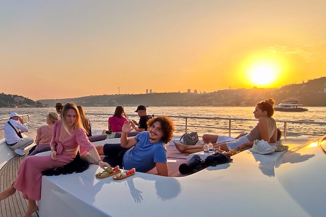 Luxury Sunset Yacht Cruise on the Bosphorus – Refresh & Relax - Passing Dolmabahçe and Ciragan on the European shoreline