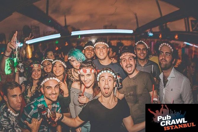Pub Crawl Istanbul / Rooftop Clubs & Party Bus - Party Bus Between Venues: Games, Entertainment, and Less Transit Stress