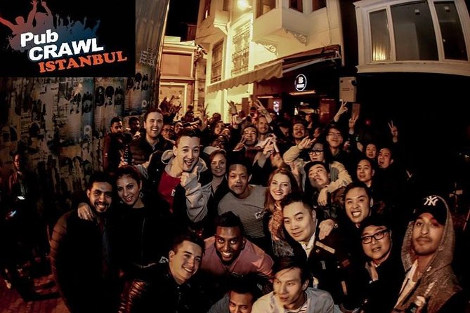 Pub Crawl Istanbul / Rooftop Clubs & Party Bus - Rooftop Clubs, Welcome Shots, and Fire Show Energy